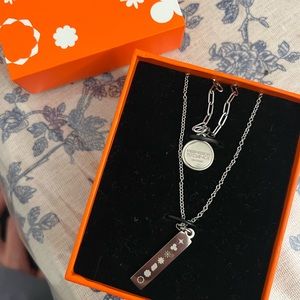 (LIKE NEW) Official BTS Permission to Dance double layer chain necklace